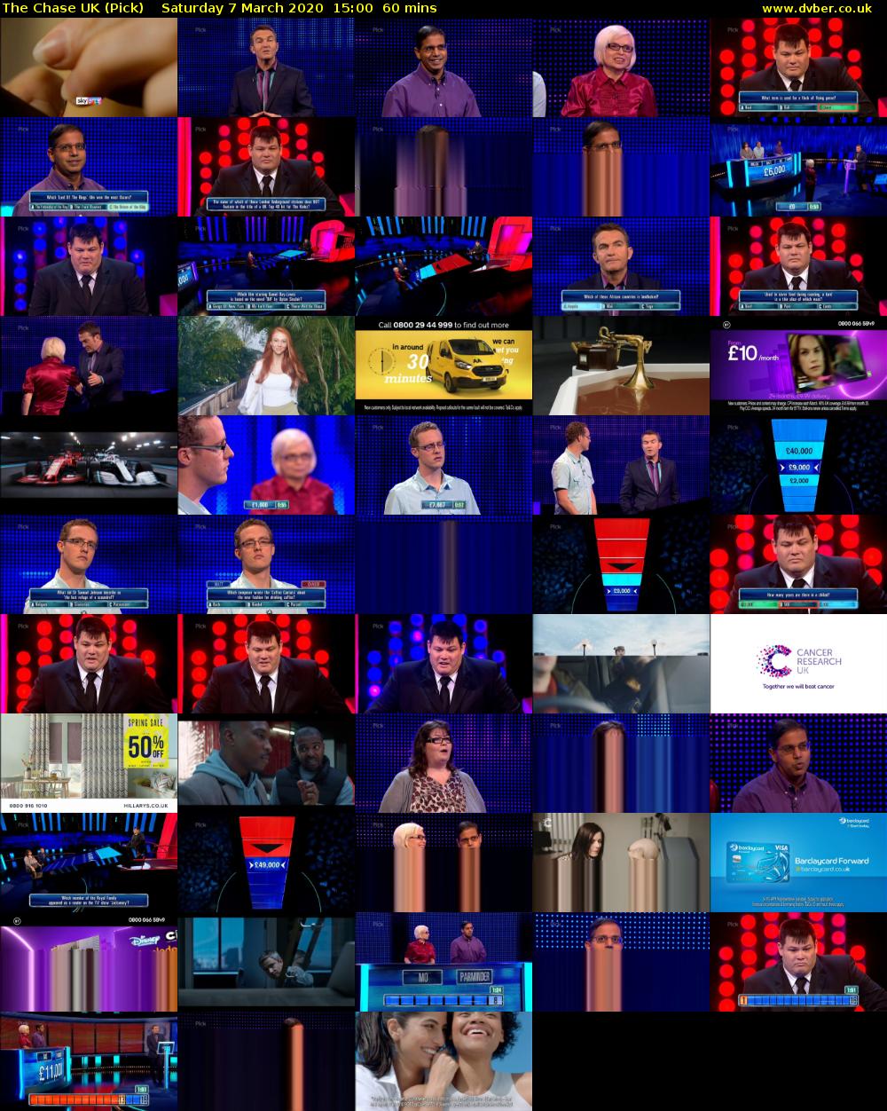 The Chase UK (Pick) Saturday 7 March 2020 15:00 - 16:00