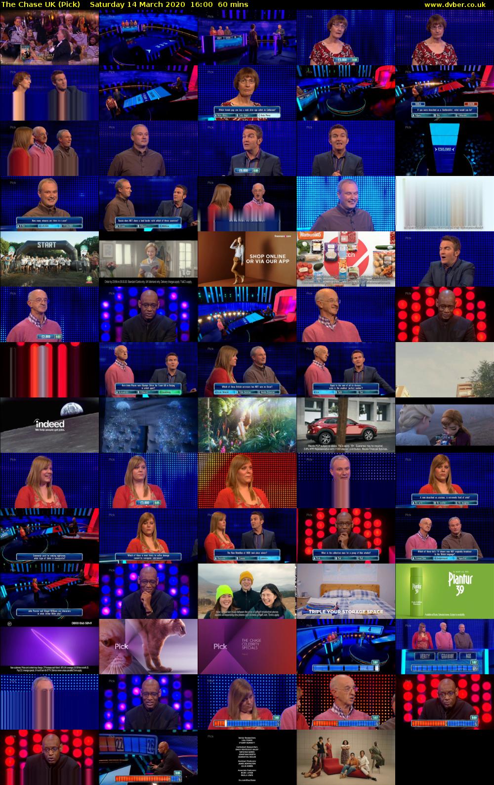 The Chase UK (Pick) Saturday 14 March 2020 16:00 - 17:00