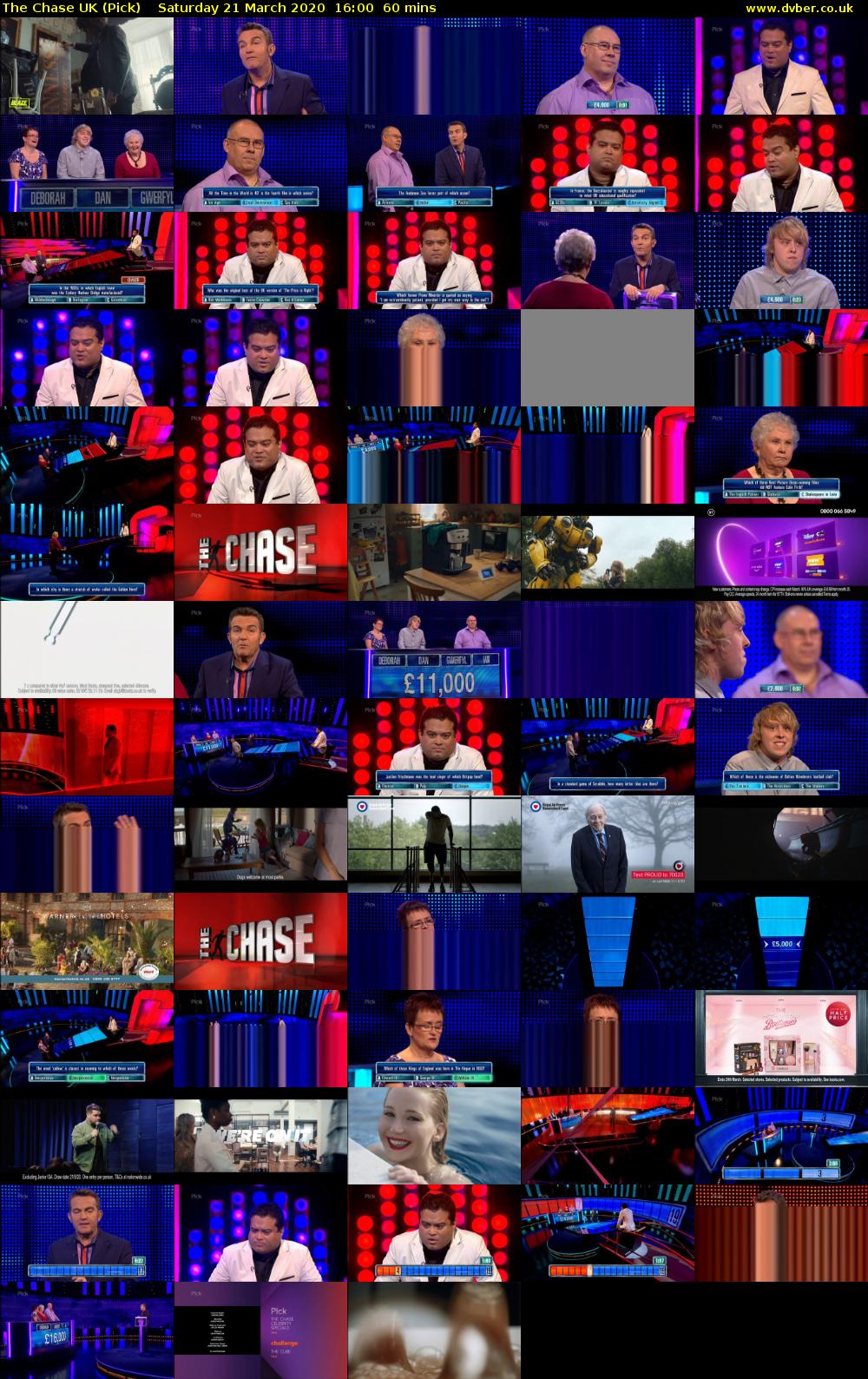 The Chase UK (Pick) Saturday 21 March 2020 16:00 - 17:00