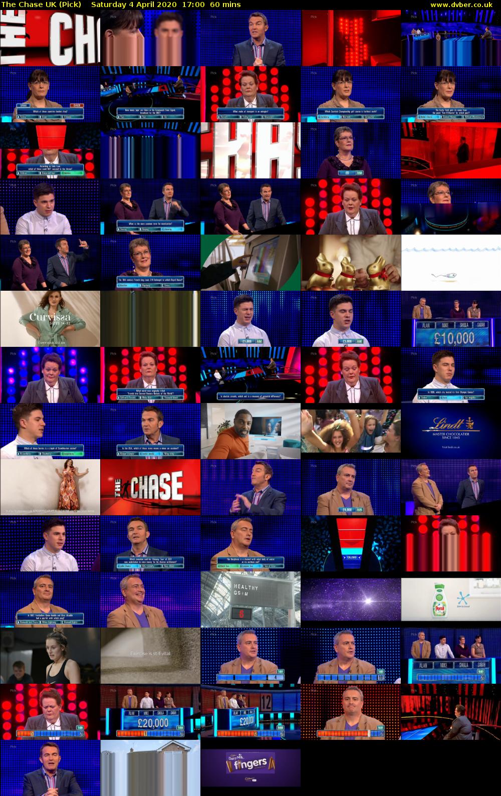 The Chase UK (Pick) Saturday 4 April 2020 17:00 - 18:00