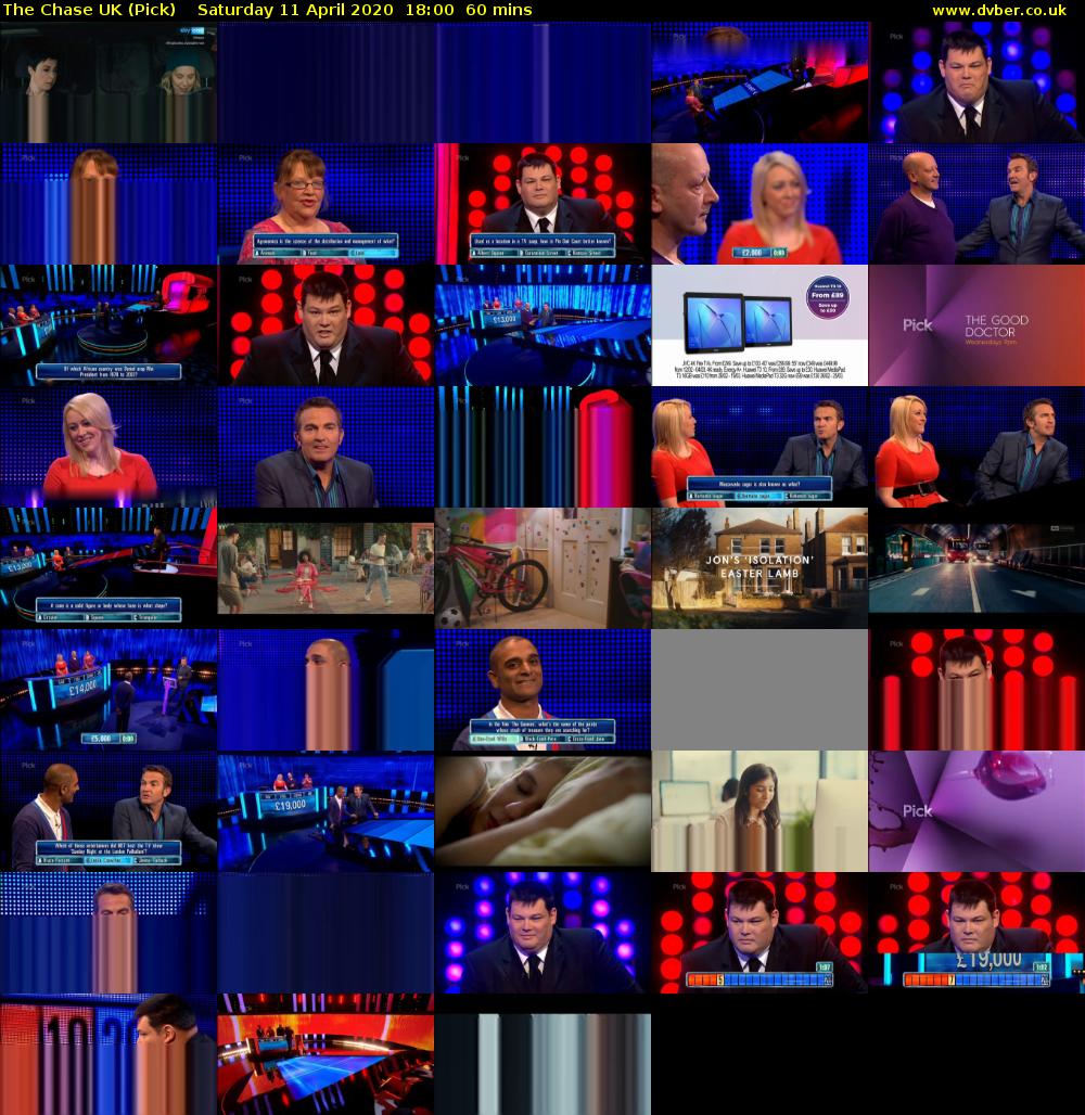 The Chase UK (Pick) Saturday 11 April 2020 18:00 - 19:00