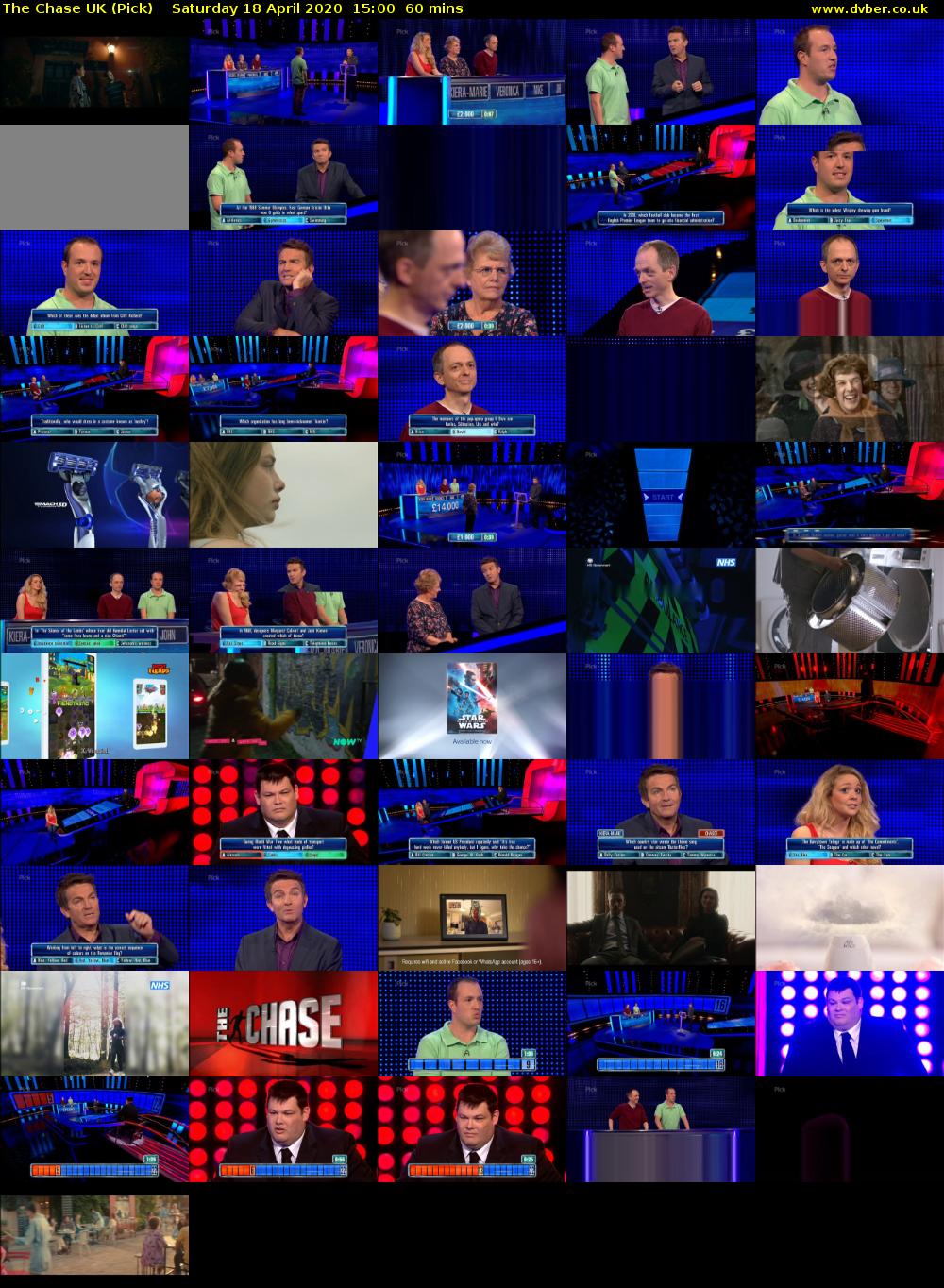 The Chase UK (Pick) Saturday 18 April 2020 15:00 - 16:00