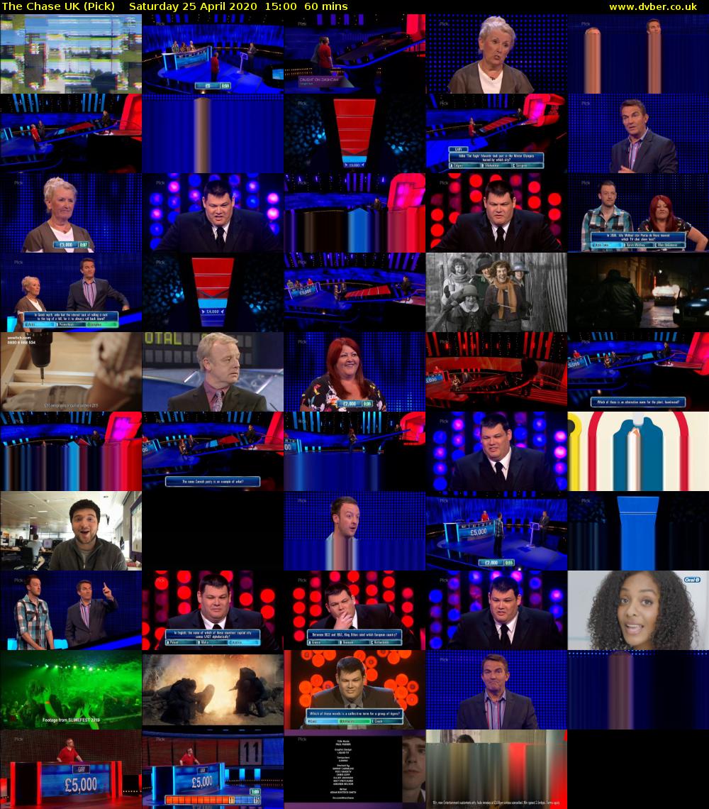 The Chase UK (Pick) Saturday 25 April 2020 15:00 - 16:00