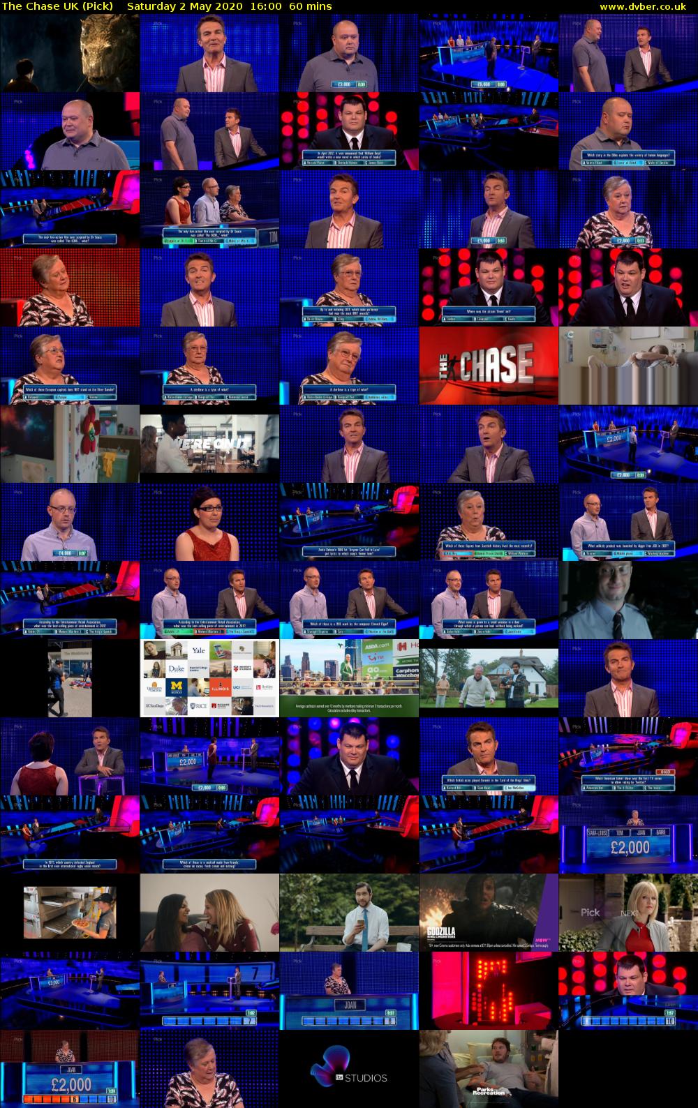 The Chase UK (Pick) Saturday 2 May 2020 16:00 - 17:00