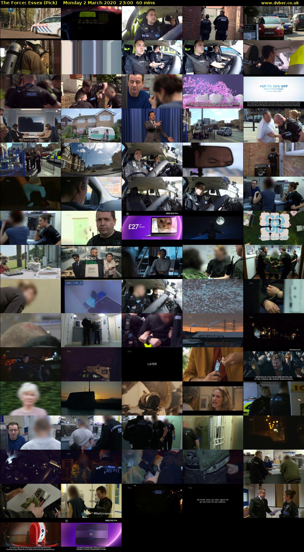 The Force: Essex (Pick) Monday 2 March 2020 23:00 - 00:00