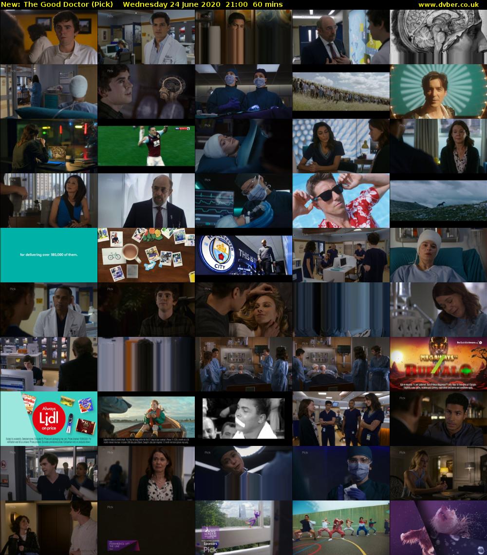 The Good Doctor (Pick) Wednesday 24 June 2020 21:00 - 22:00