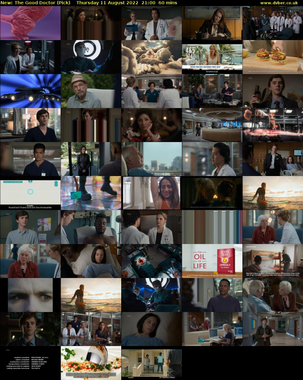 The Good Doctor (Pick) Thursday 11 August 2022 21:00 - 22:00