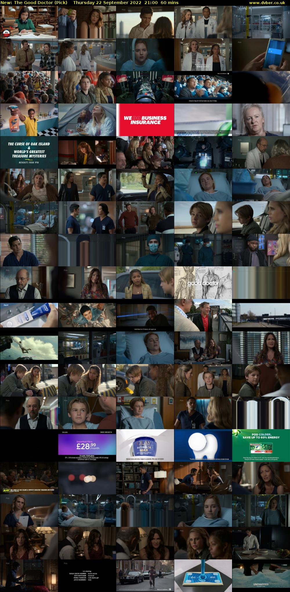 The Good Doctor (Pick) Thursday 22 September 2022 21:00 - 22:00