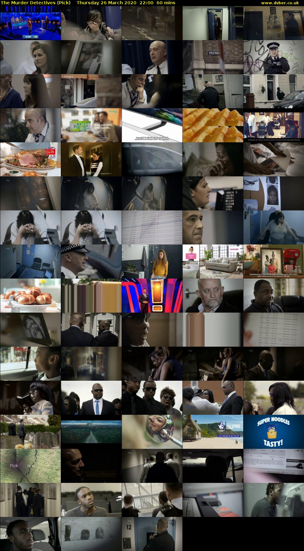 The Murder Detectives (Pick) Thursday 26 March 2020 22:00 - 23:00