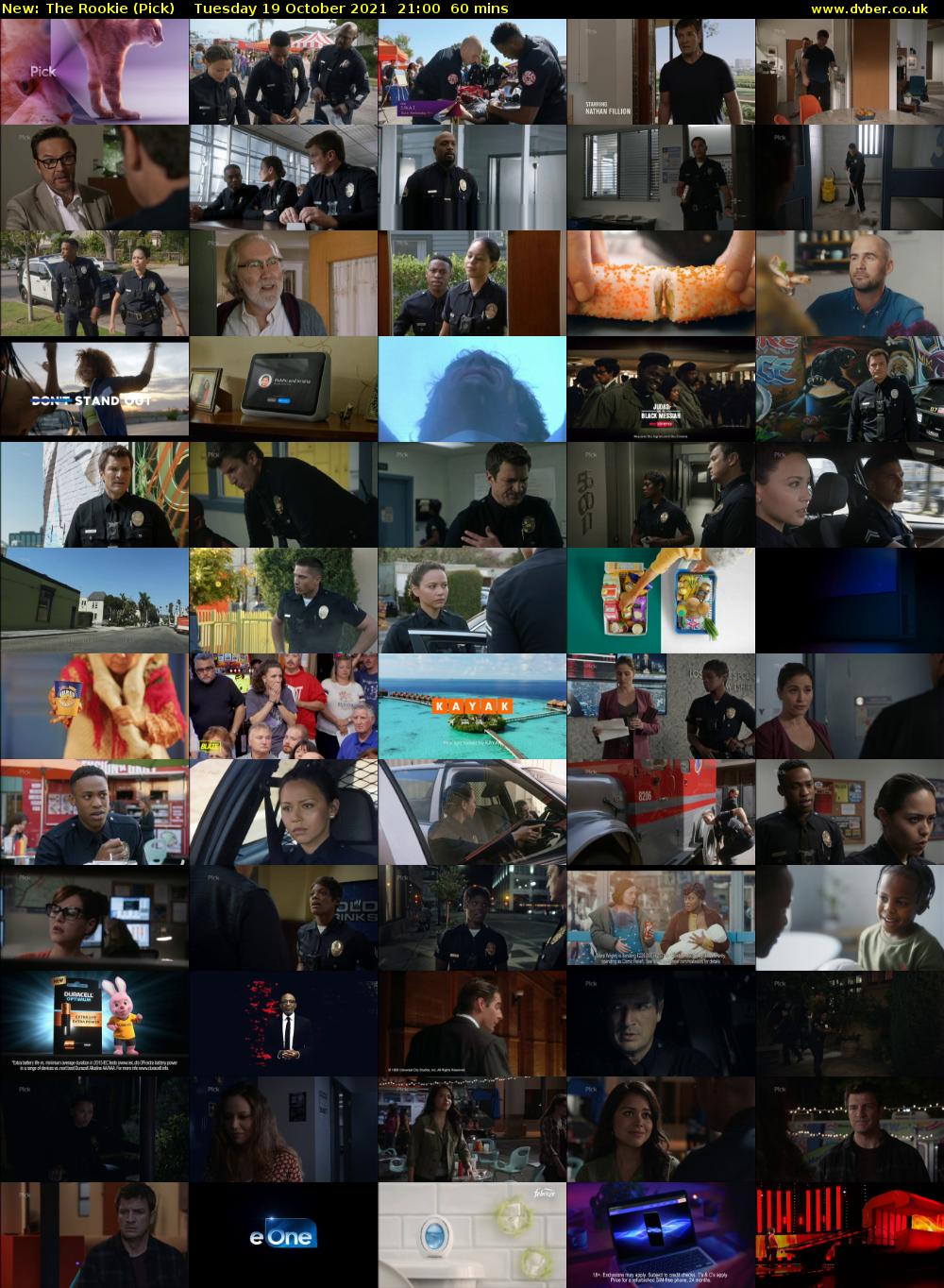 The Rookie (Pick) Tuesday 19 October 2021 21:00 - 22:00