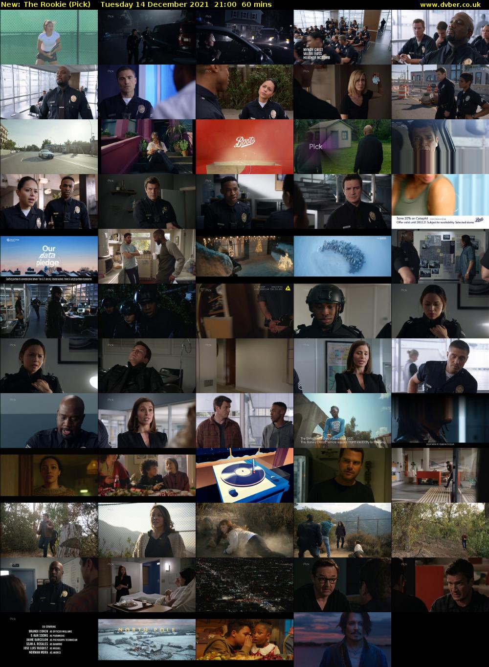 The Rookie (Pick) Tuesday 14 December 2021 21:00 - 22:00