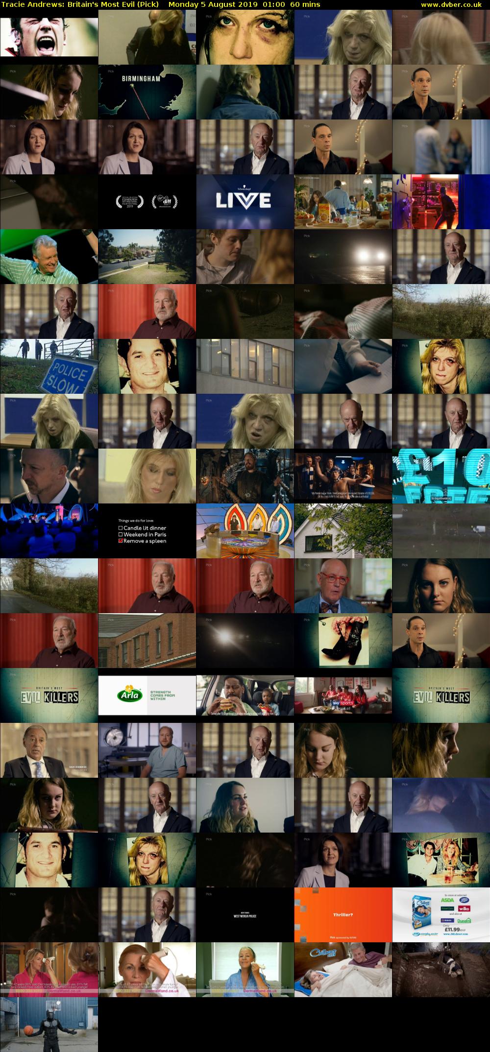 Tracie Andrews: Britain's Most Evil (Pick) Monday 5 August 2019 01:00 - 02:00