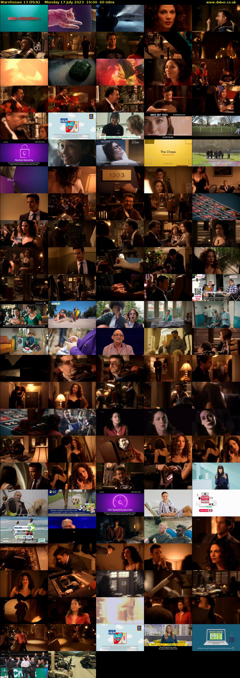 Warehouse 13 (Pick) Monday 17 July 2023 16:00 - 17:00