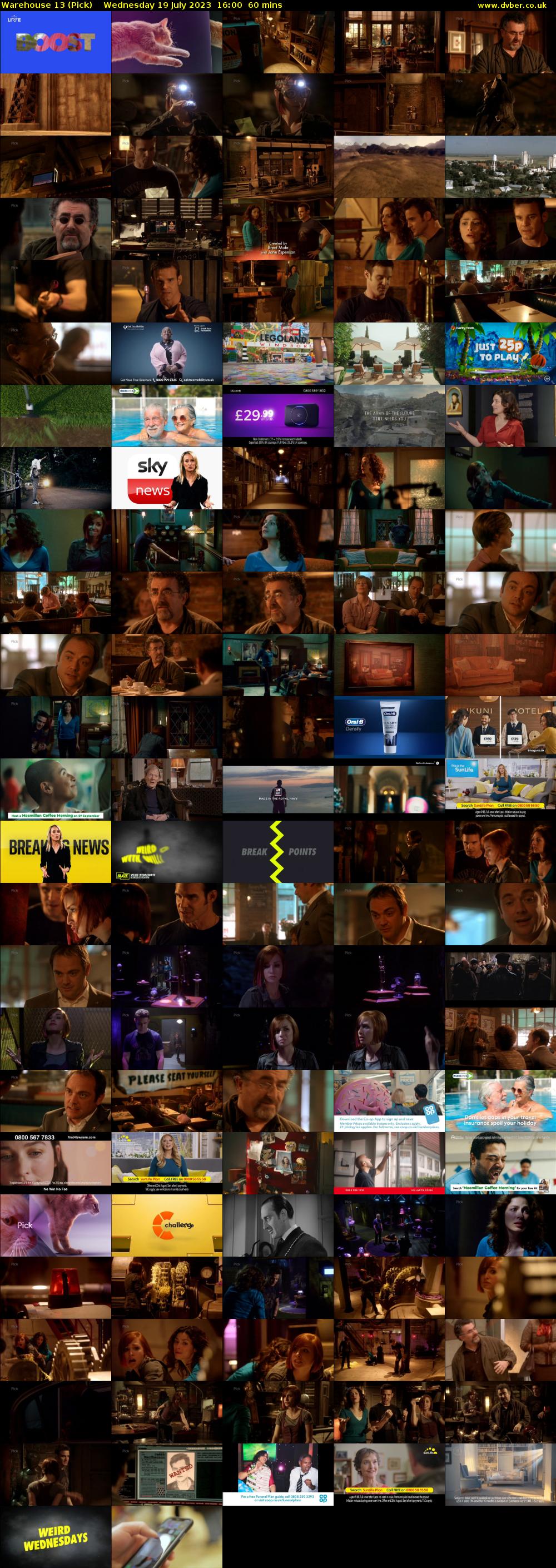 Warehouse 13 (Pick) Wednesday 19 July 2023 16:00 - 17:00