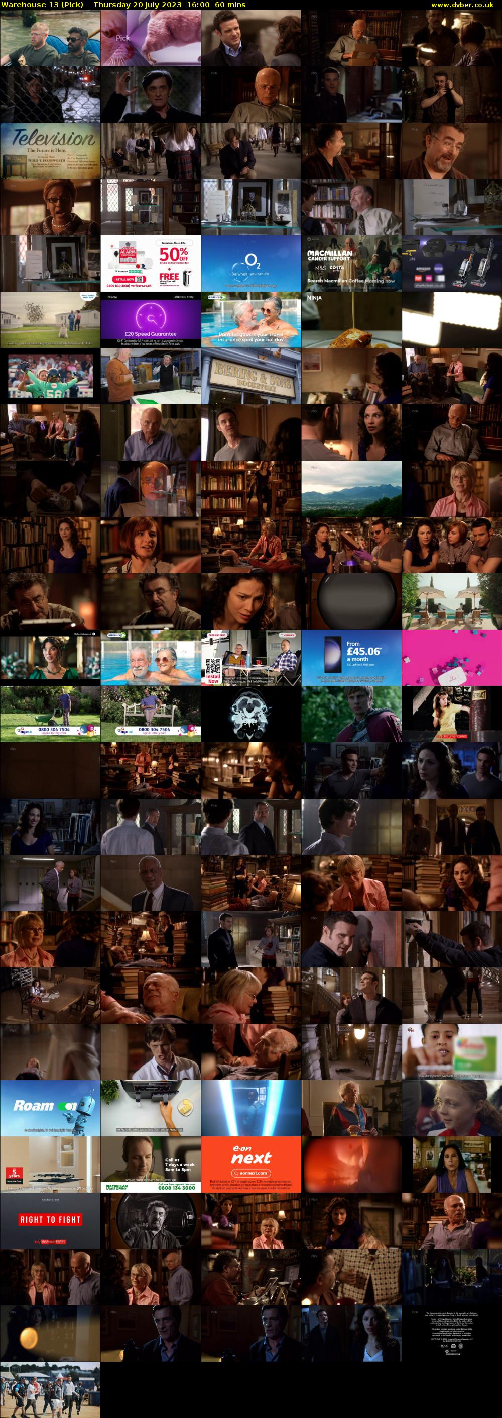 Warehouse 13 (Pick) Thursday 20 July 2023 16:00 - 17:00