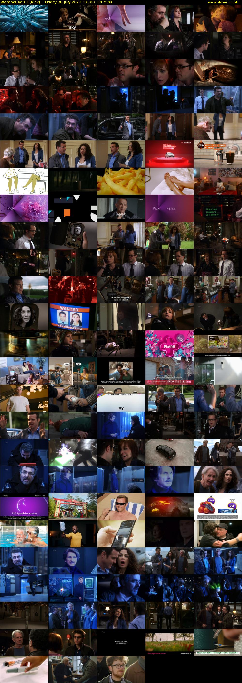 Warehouse 13 (Pick) Friday 28 July 2023 16:00 - 17:00
