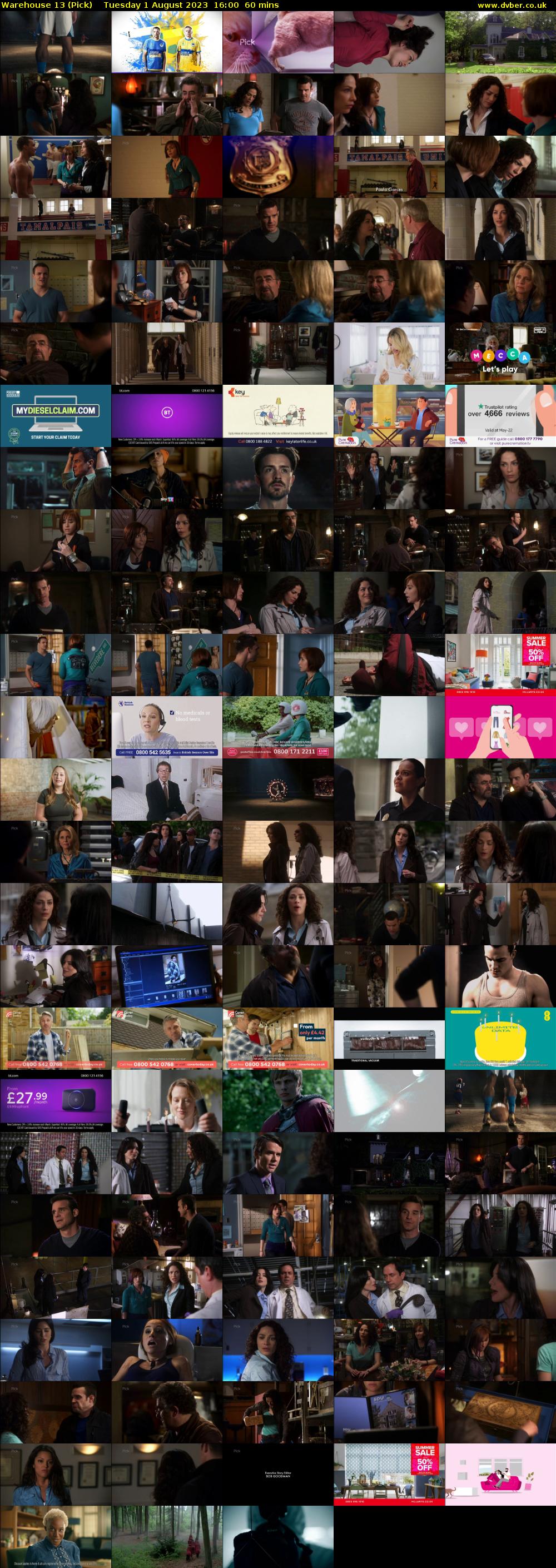 Warehouse 13 (Pick) Tuesday 1 August 2023 16:00 - 17:00