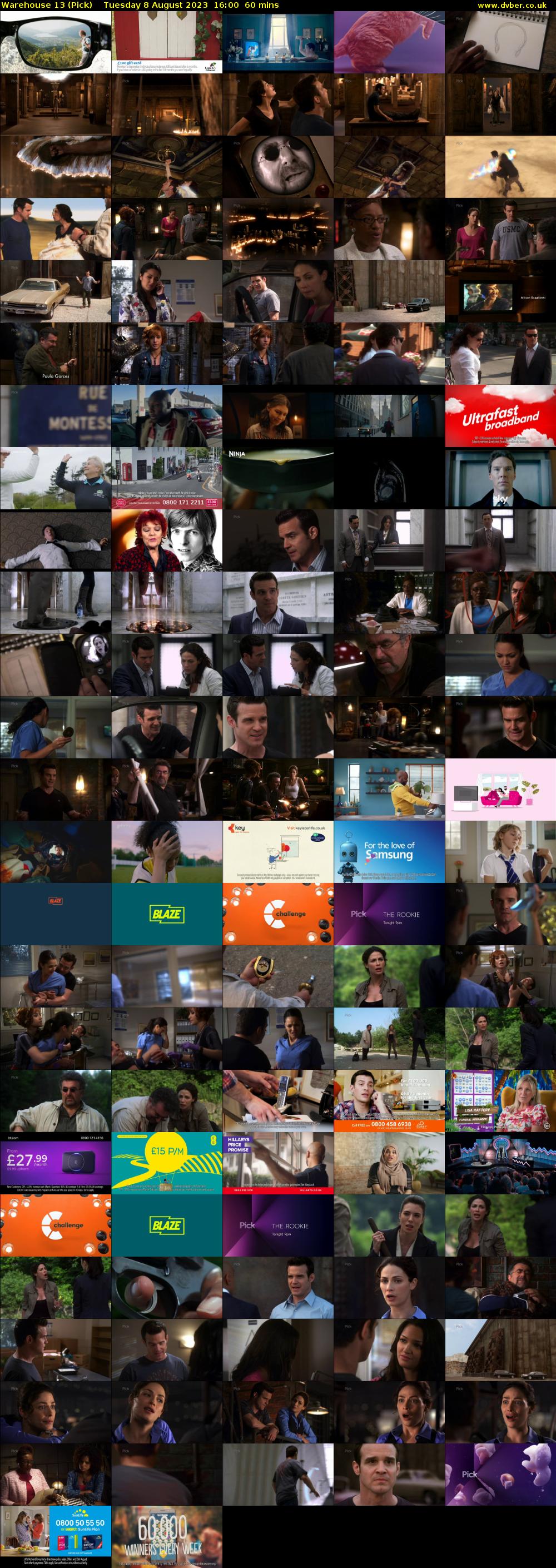 Warehouse 13 (Pick) Tuesday 8 August 2023 16:00 - 17:00