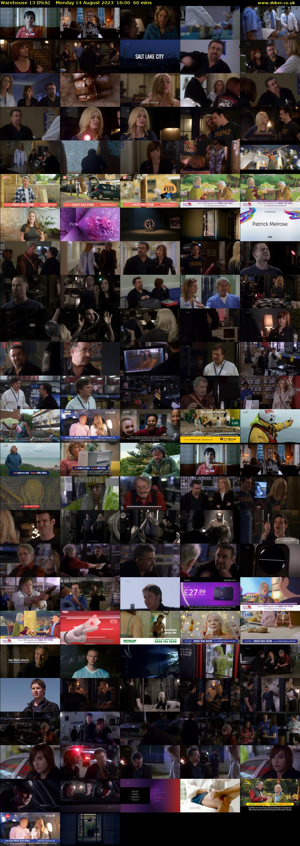 Warehouse 13 (Pick) Monday 14 August 2023 16:00 - 17:00