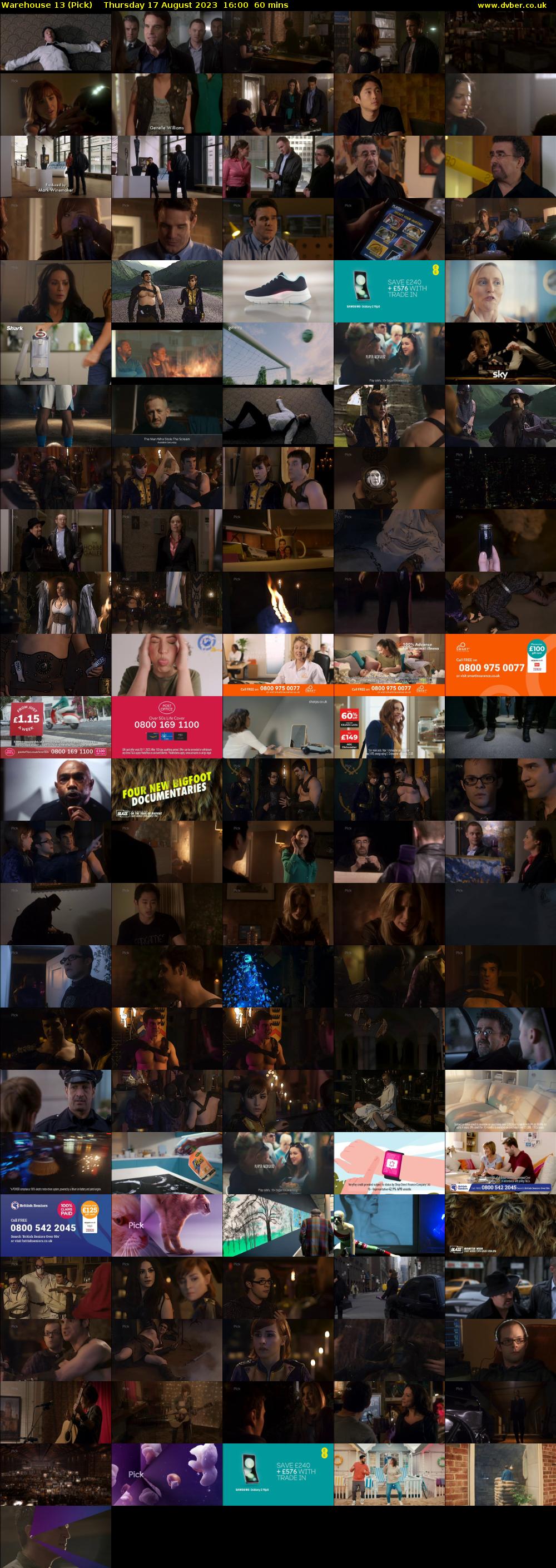 Warehouse 13 (Pick) Thursday 17 August 2023 16:00 - 17:00