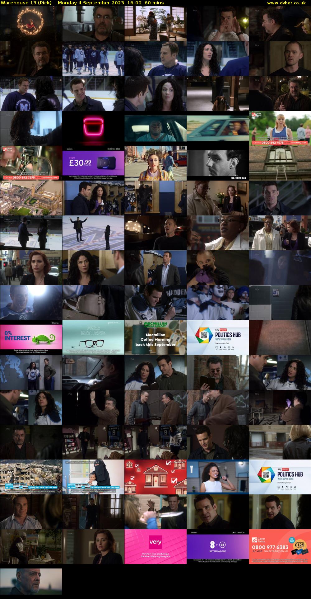 Warehouse 13 (Pick) Monday 4 September 2023 16:00 - 17:00