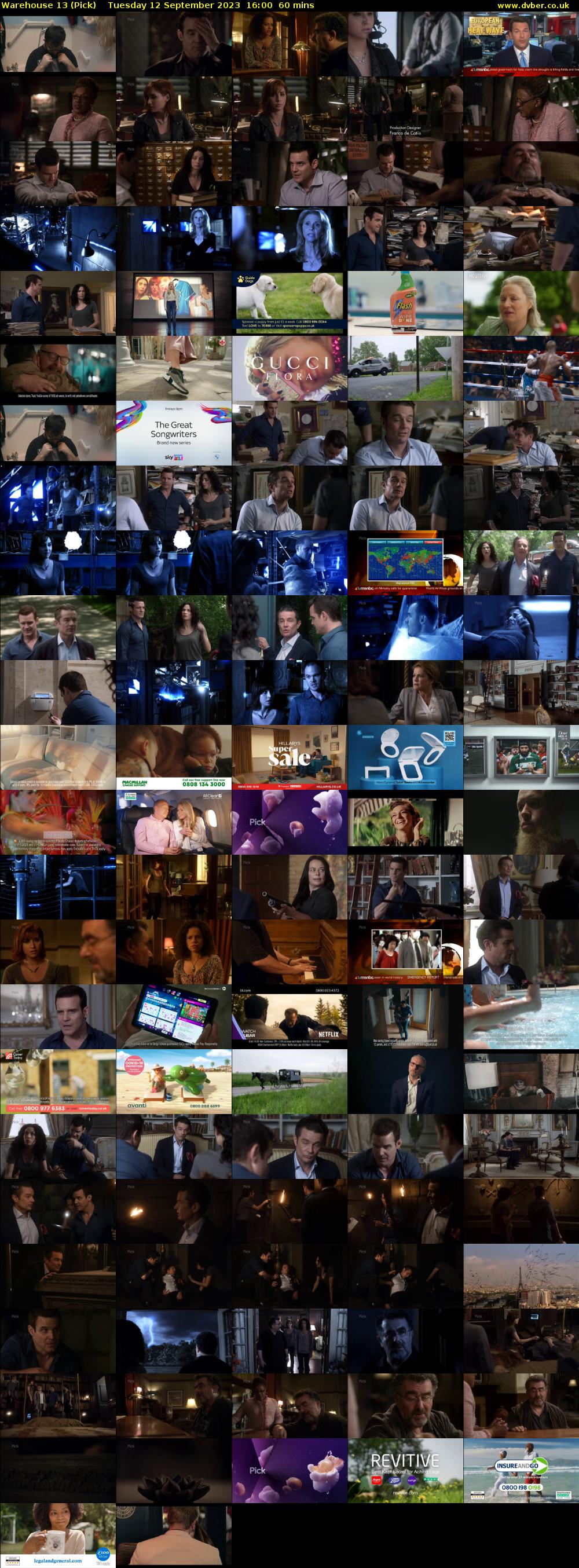 Warehouse 13 (Pick) Tuesday 12 September 2023 16:00 - 17:00