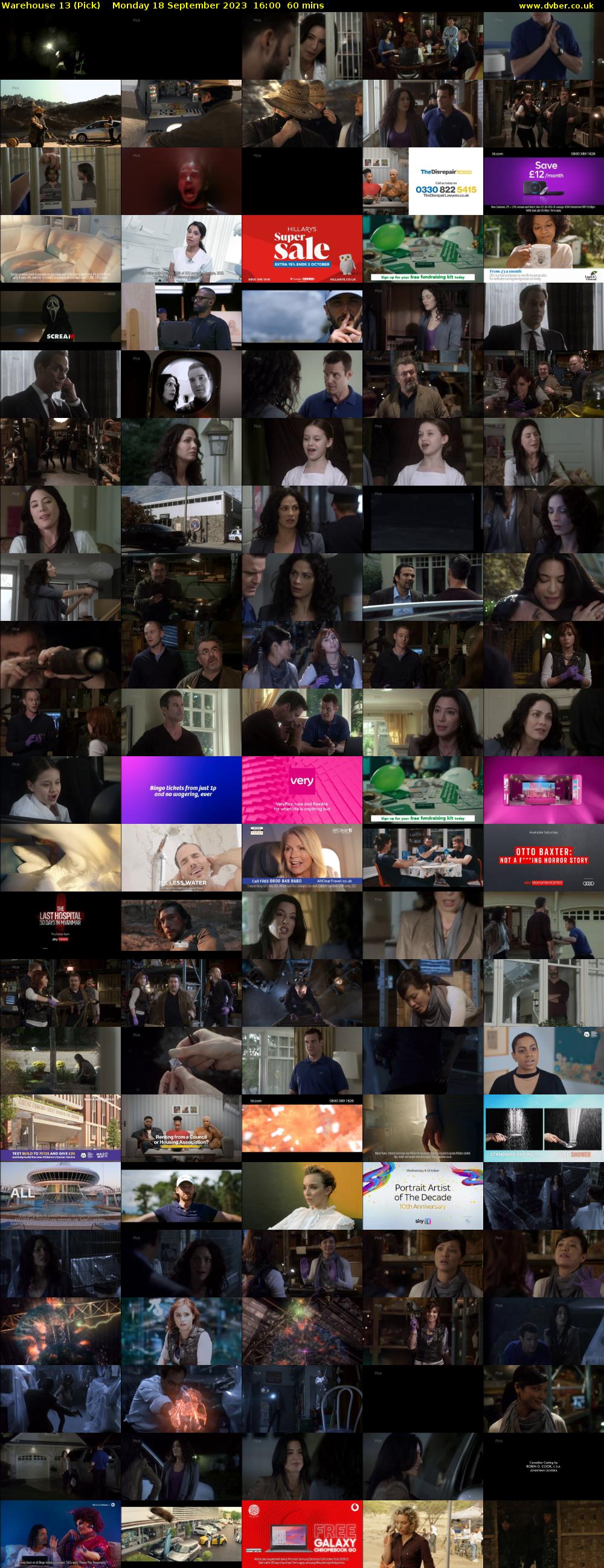 Warehouse 13 (Pick) Monday 18 September 2023 16:00 - 17:00