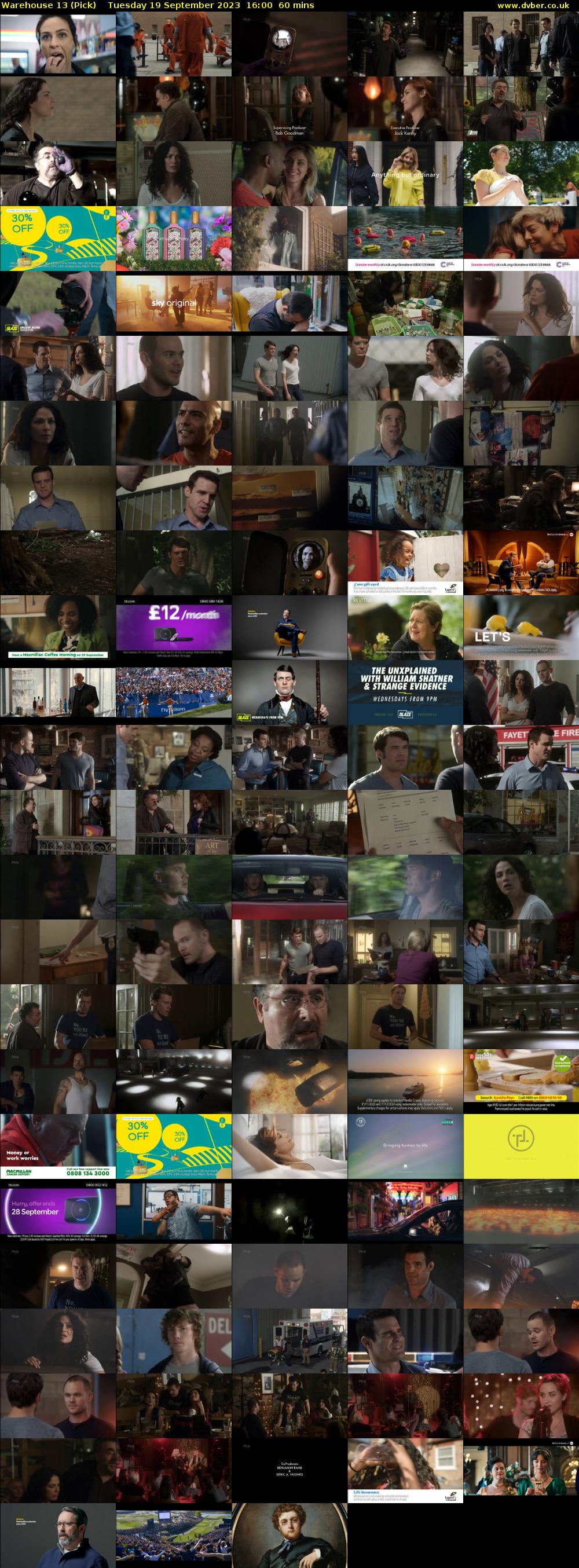 Warehouse 13 (Pick) Tuesday 19 September 2023 16:00 - 17:00