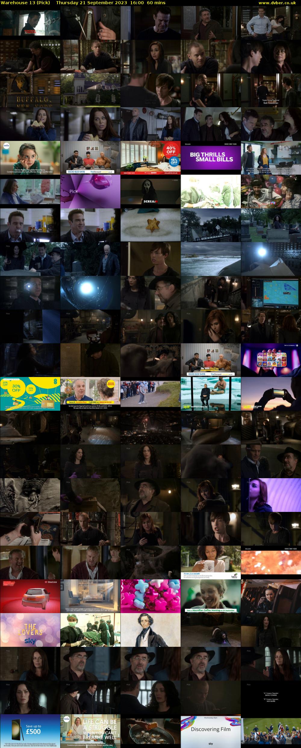 Warehouse 13 (Pick) Thursday 21 September 2023 16:00 - 17:00