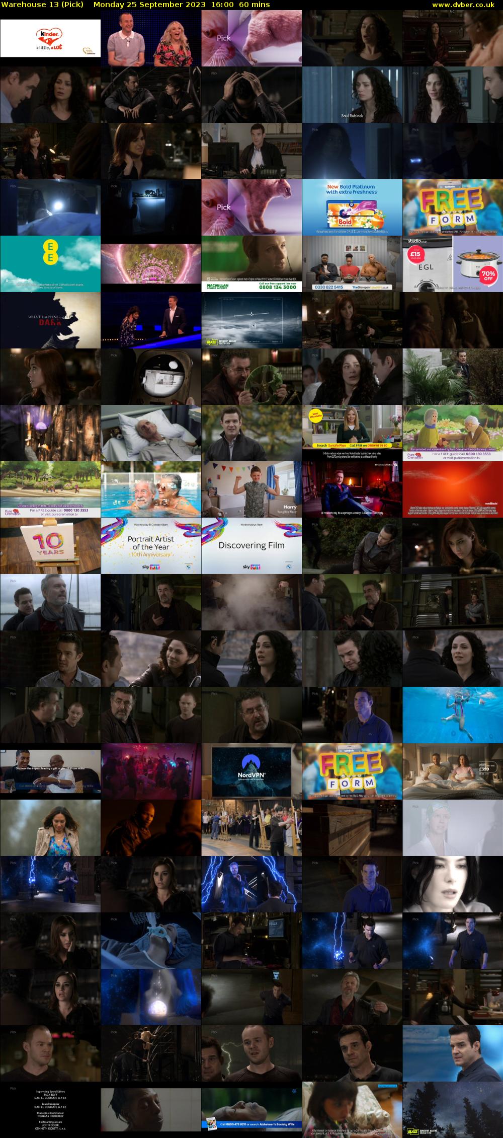 Warehouse 13 (Pick) Monday 25 September 2023 16:00 - 17:00