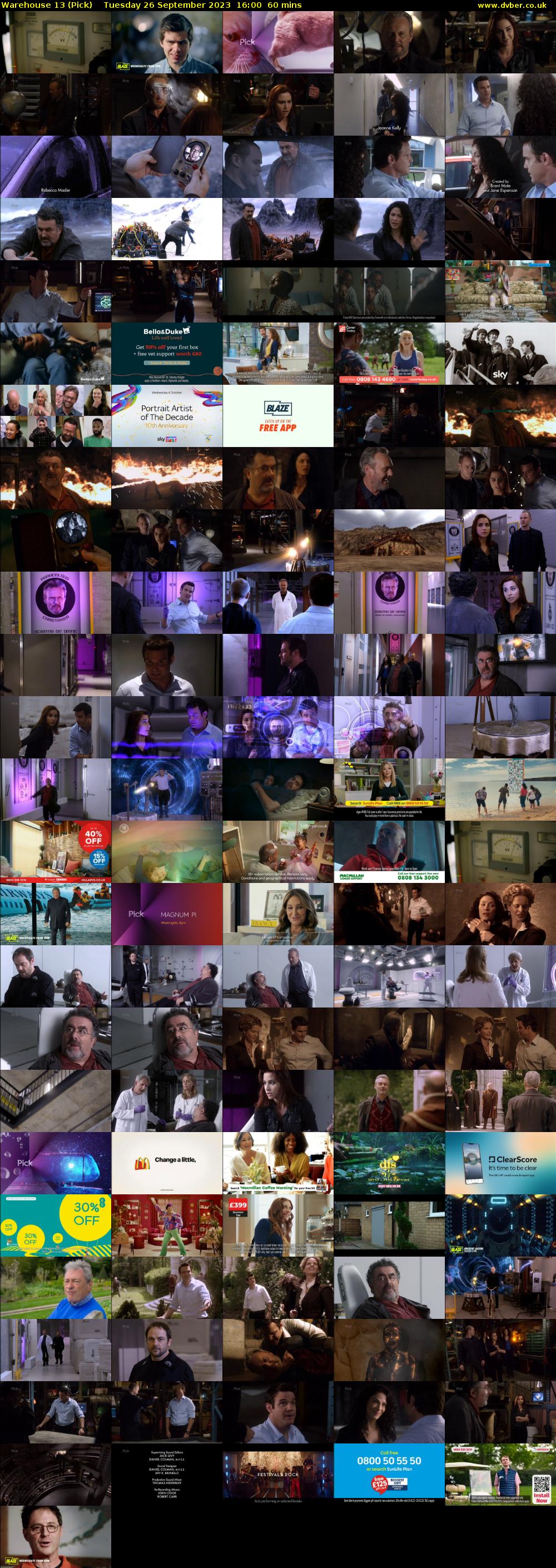 Warehouse 13 (Pick) Tuesday 26 September 2023 16:00 - 17:00
