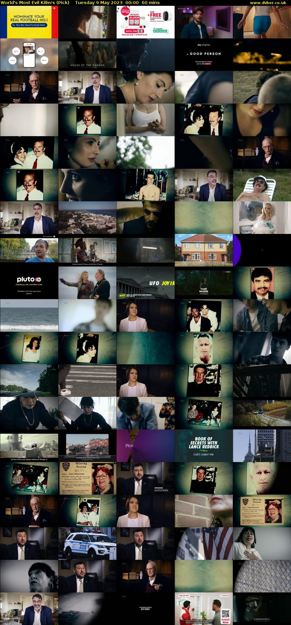 World's Most Evil Killers (Pick) Tuesday 9 May 2023 00:00 - 01:00