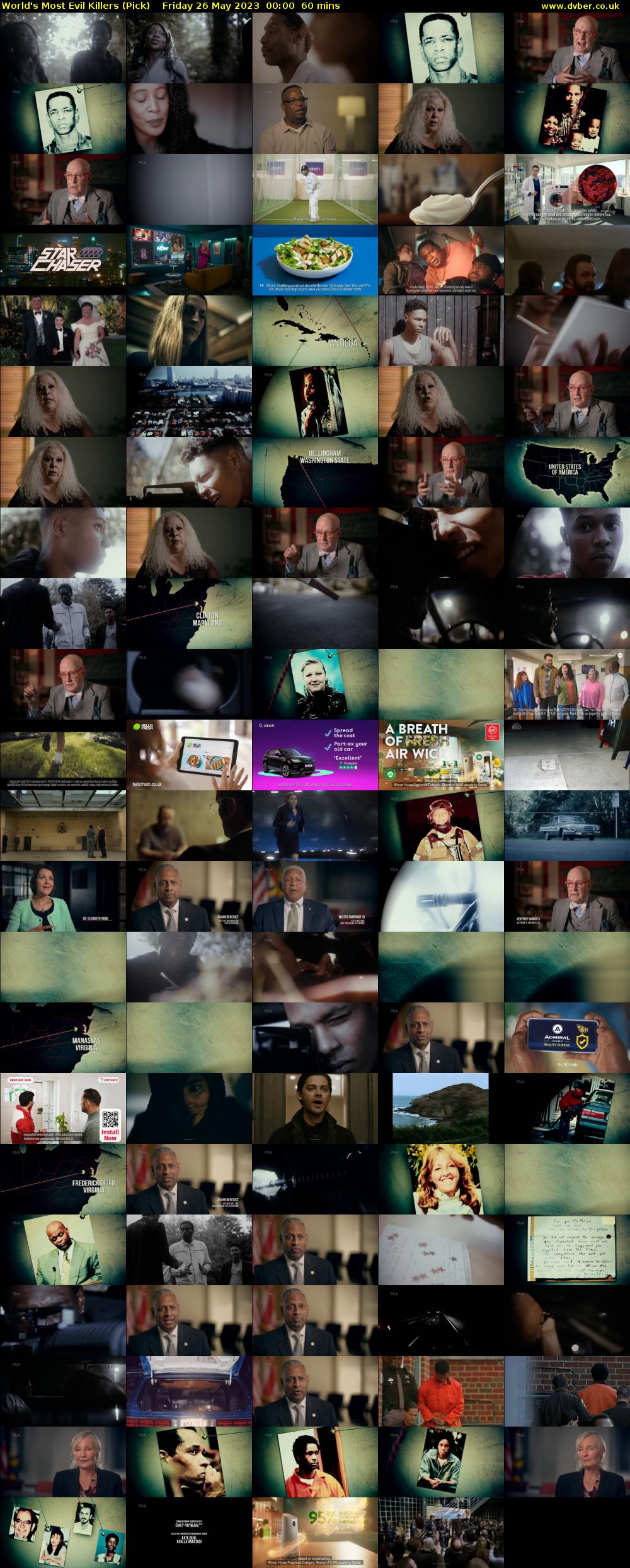 World's Most Evil Killers (Pick) Friday 26 May 2023 00:00 - 01:00