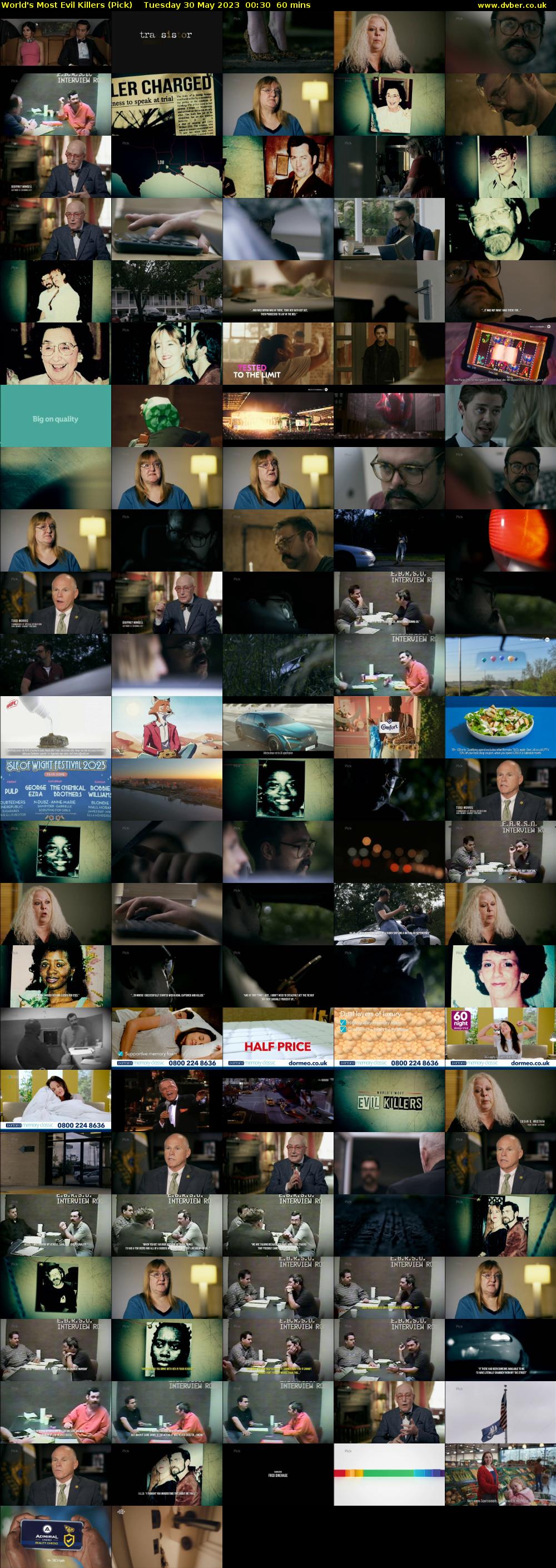 World's Most Evil Killers (Pick) Tuesday 30 May 2023 00:30 - 01:30
