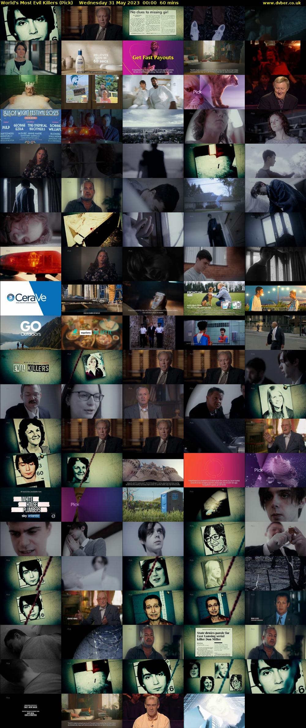 World's Most Evil Killers (Pick) Wednesday 31 May 2023 00:00 - 01:00