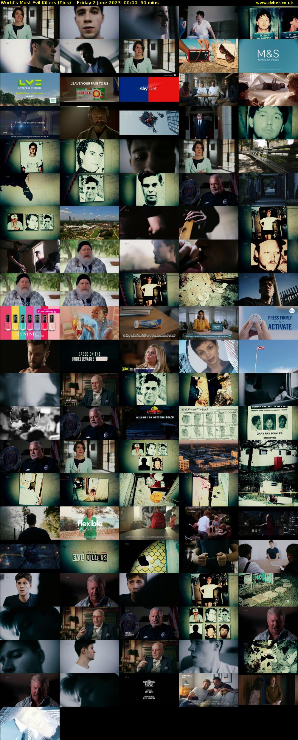 World's Most Evil Killers (Pick) Friday 2 June 2023 00:00 - 01:00
