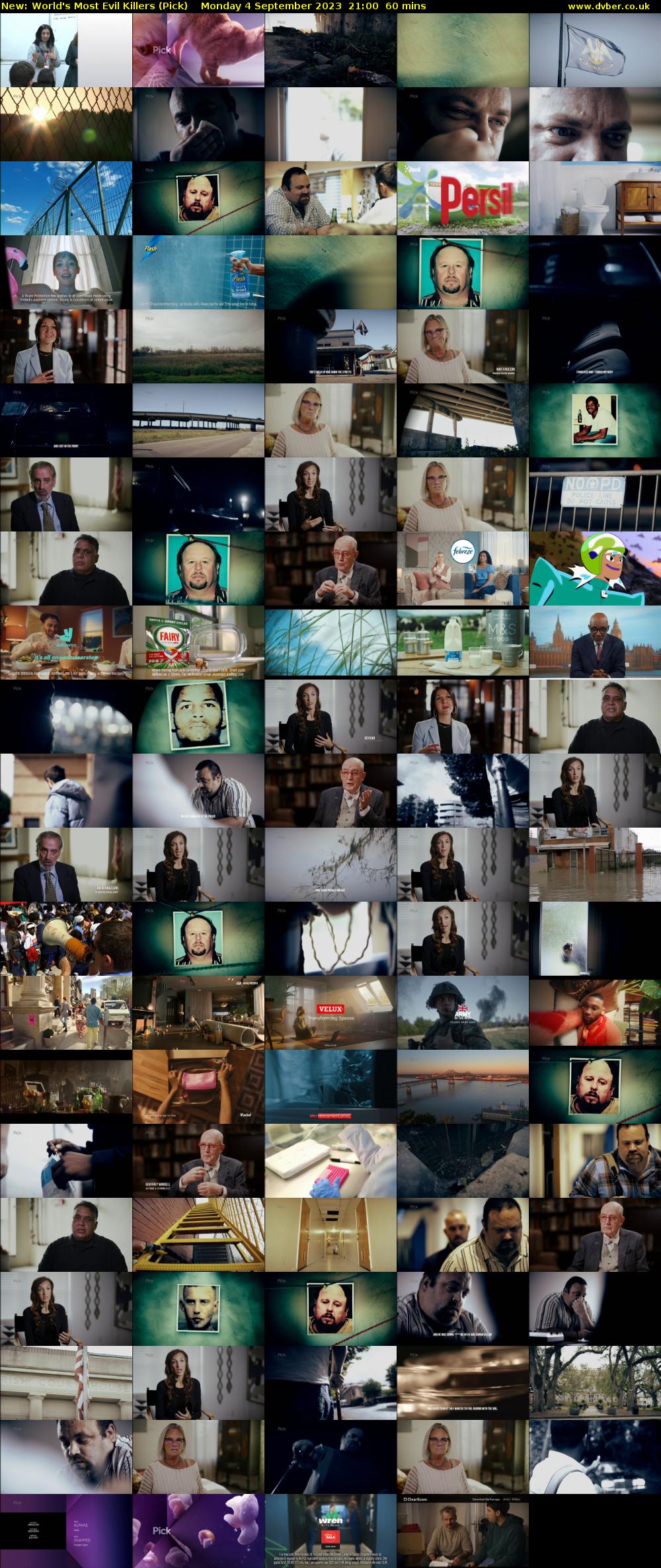 World's Most Evil Killers (Pick) Monday 4 September 2023 21:00 - 22:00