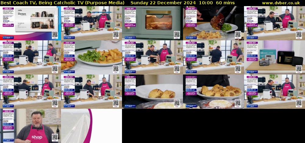 Best Coach TV, Being Catcholic TV (Purpose Media) Sunday 22 December 2024 10:00 - 11:00