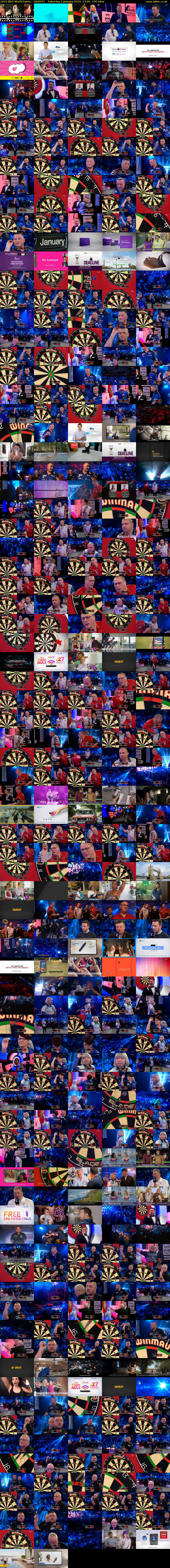 2019 BDO World Darts... (QUEST) Saturday 5 January 2019 13:00 - 17:00