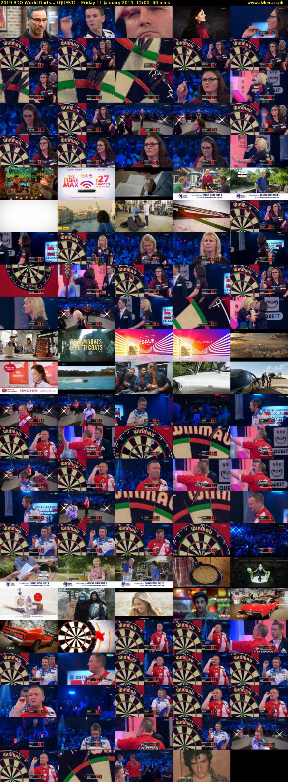 2019 BDO World Darts... (QUEST) Friday 11 January 2019 12:00 - 13:00