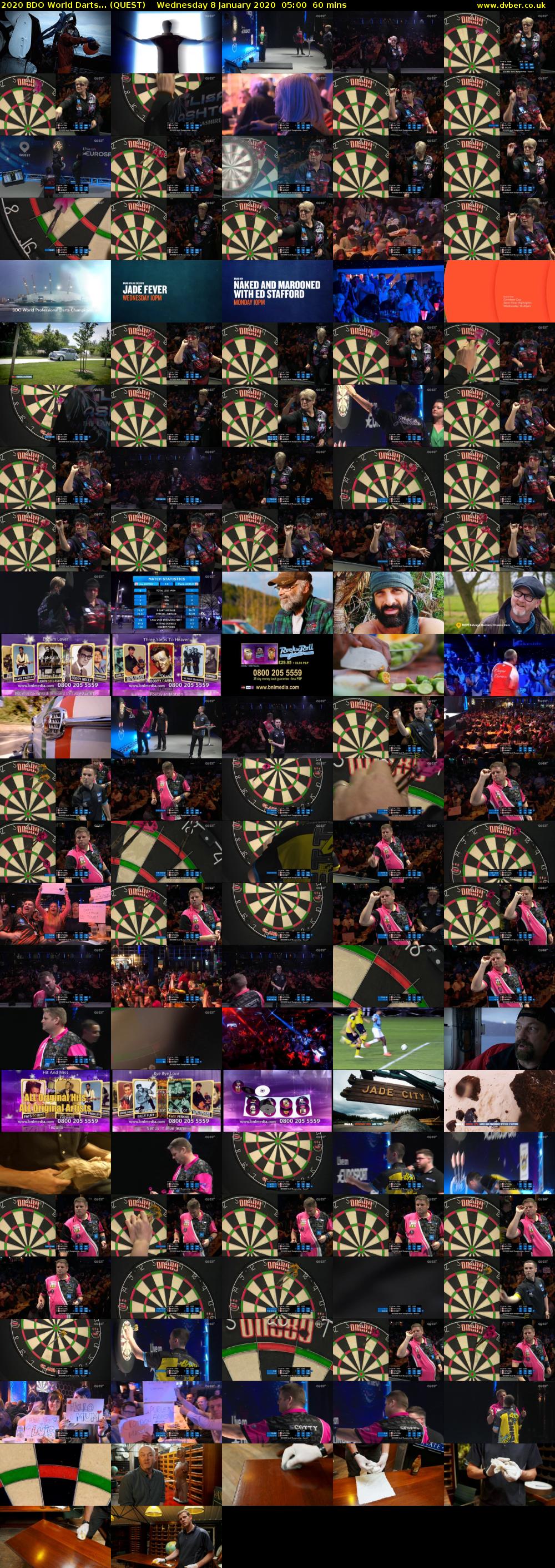 2020 BDO World Darts... (QUEST) Wednesday 8 January 2020 05:00 - 06:00