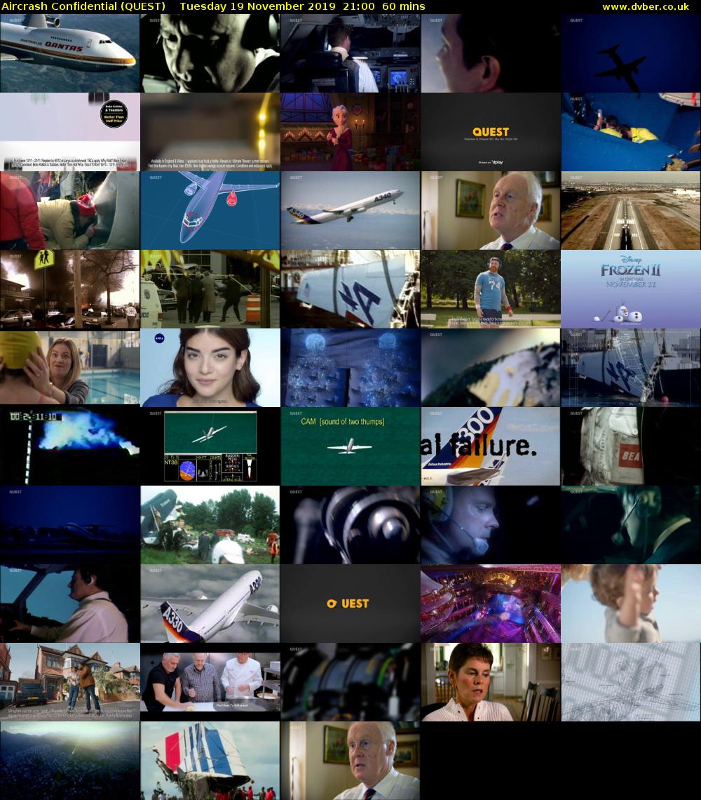 Aircrash Confidential (QUEST) Tuesday 19 November 2019 21:00 - 22:00