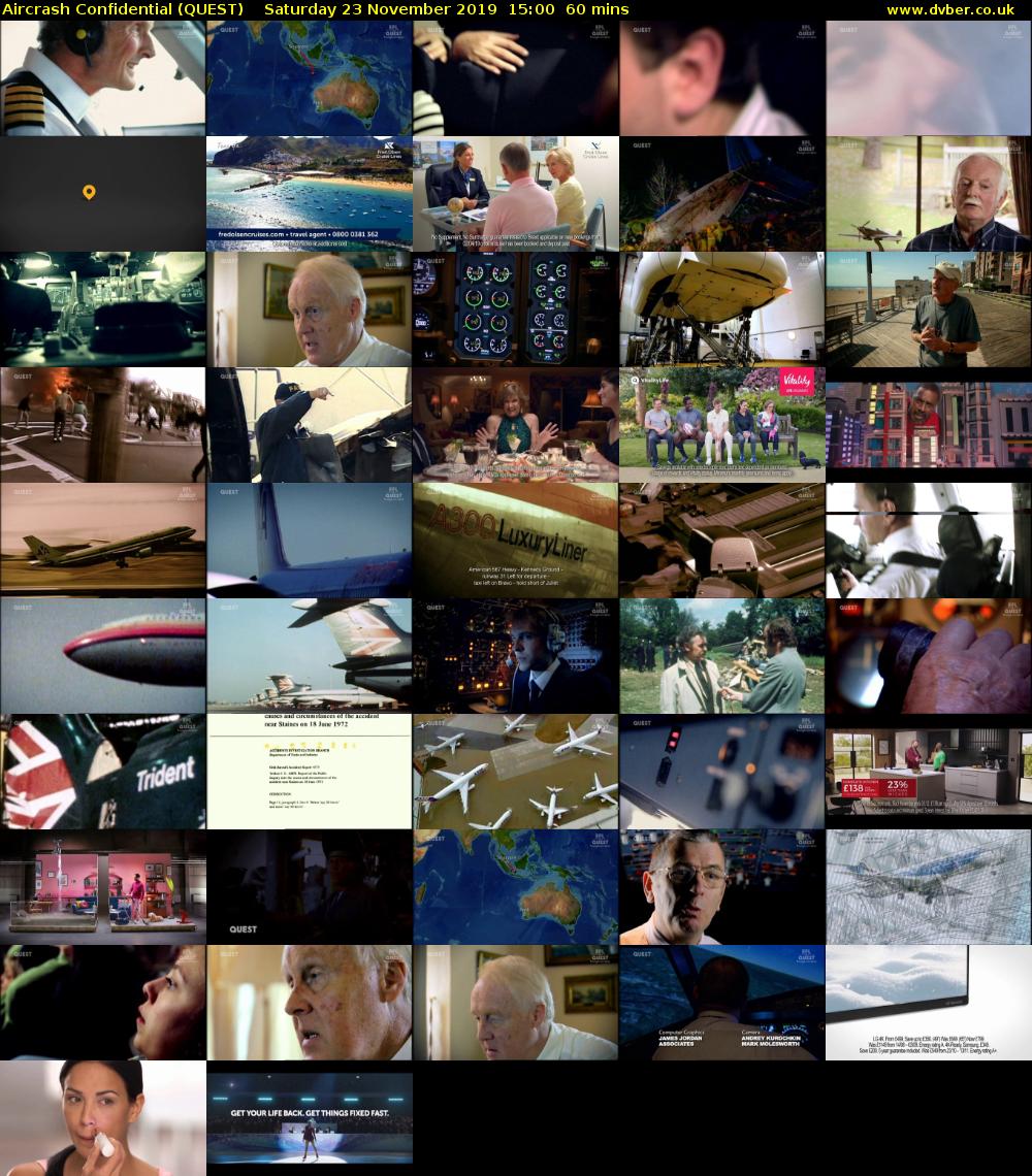 Aircrash Confidential (QUEST) Saturday 23 November 2019 15:00 - 16:00