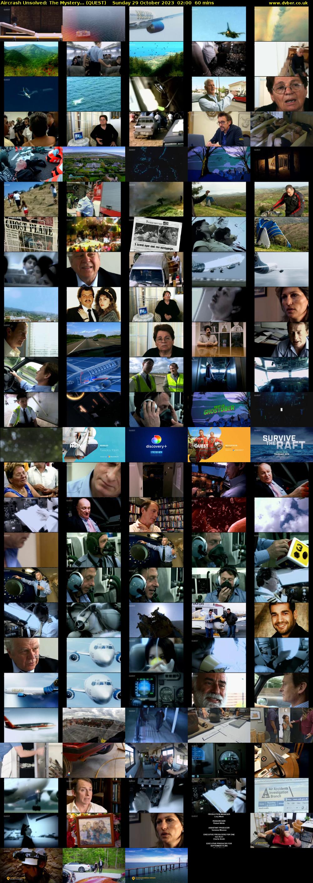 Aircrash Unsolved: The Mystery... (QUEST) Sunday 29 October 2023 02:00 - 03:00