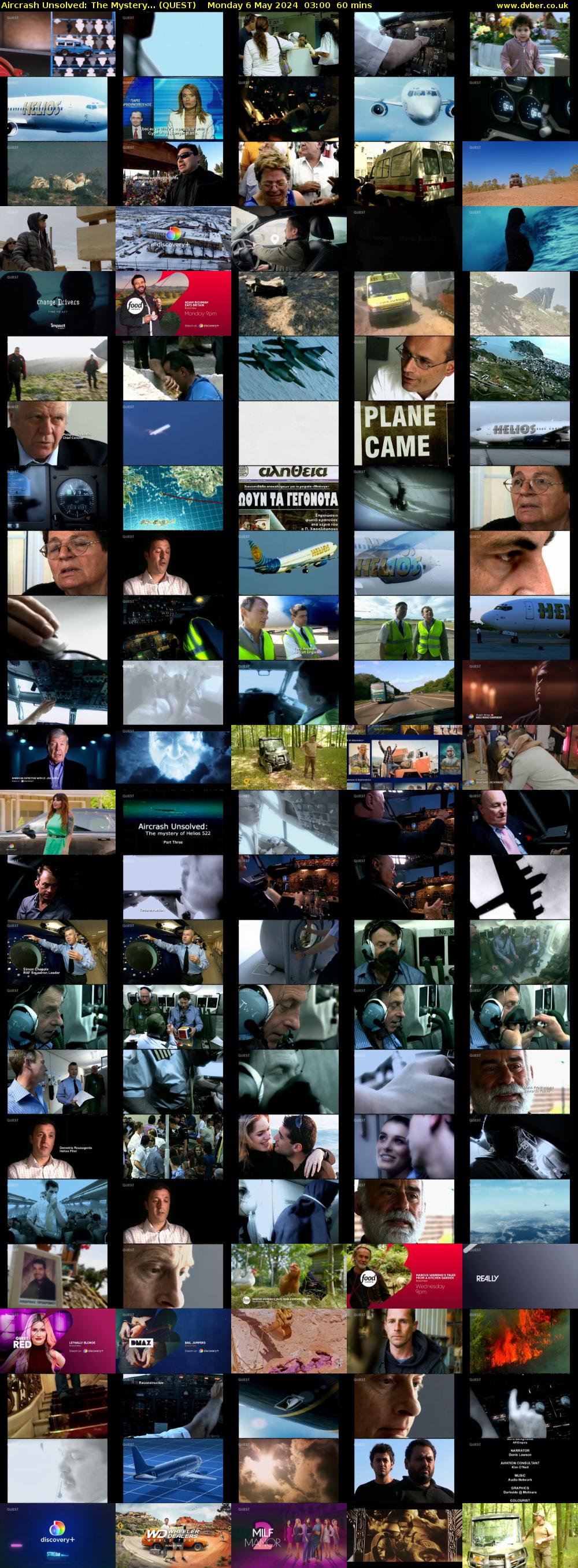 Aircrash Unsolved: The Mystery... (QUEST) Monday 6 May 2024 03:00 - 04:00