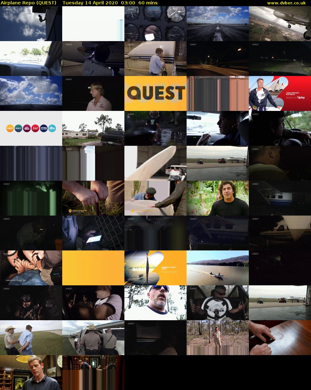 Airplane Repo (QUEST) Tuesday 14 April 2020 03:00 - 04:00