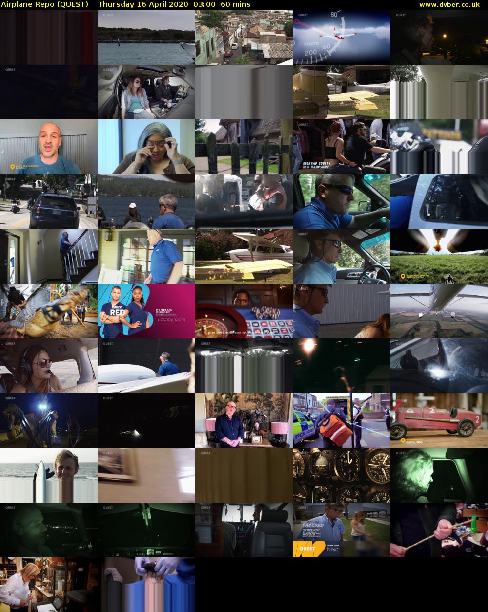 Airplane Repo (QUEST) Thursday 16 April 2020 03:00 - 04:00