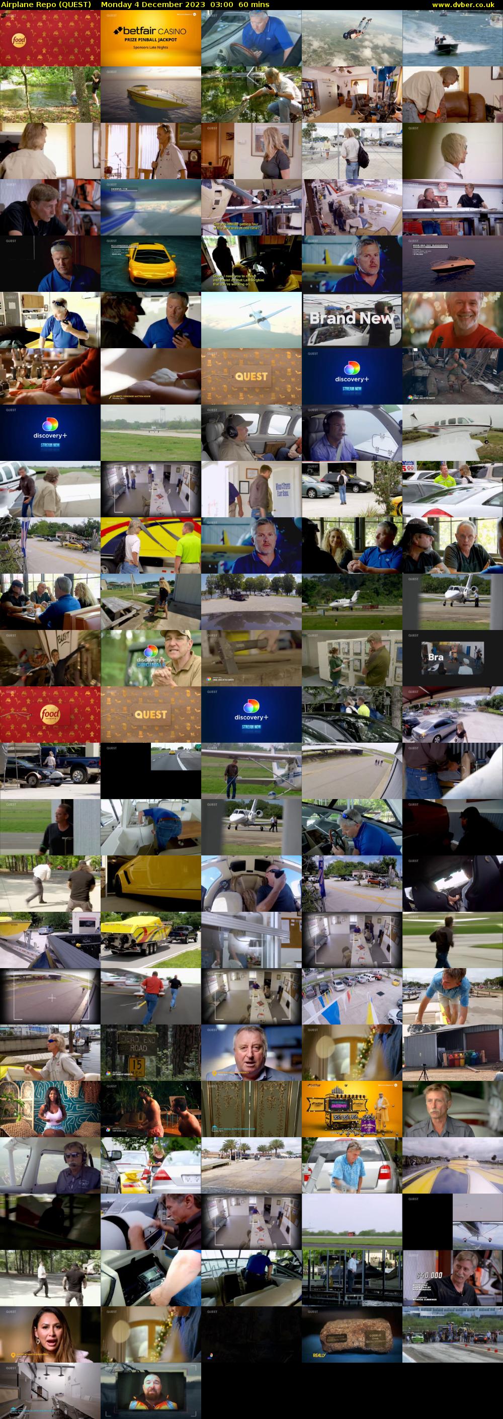 Airplane Repo (QUEST) Monday 4 December 2023 03:00 - 04:00