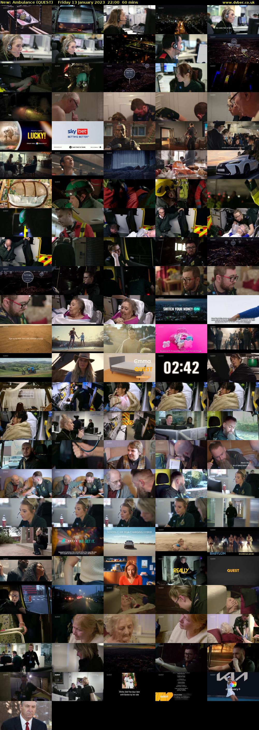 Ambulance (QUEST) Friday 13 January 2023 22:00 - 23:00