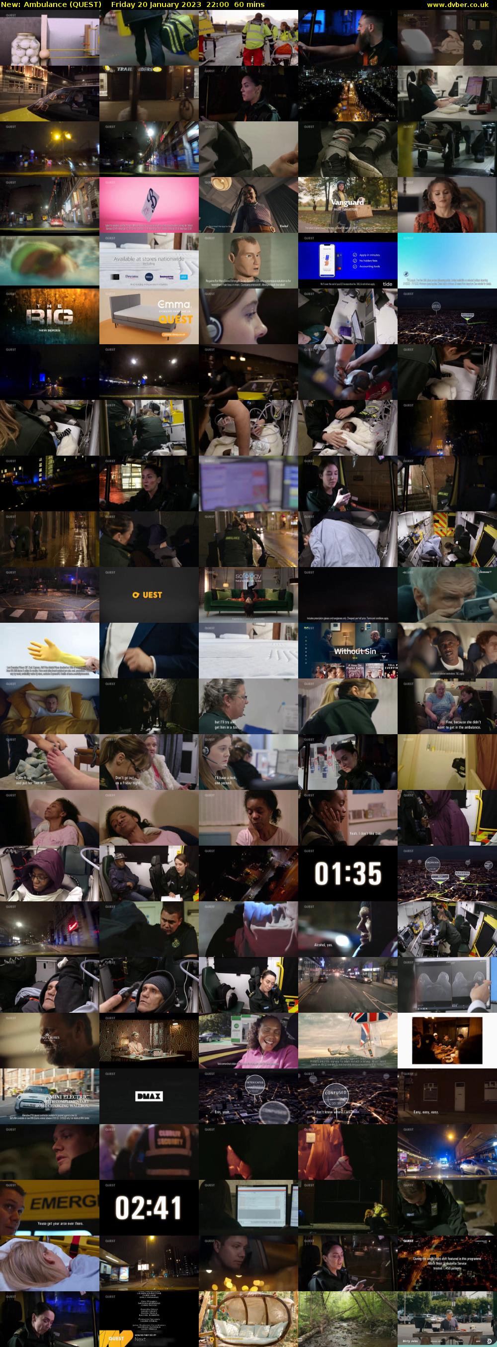 Ambulance (QUEST) Friday 20 January 2023 22:00 - 23:00